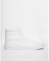 Vans Sk8 Hi Sneakers In White Vd5iw00