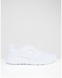 Asos Sneakers In White Mesh With Rubber Panels