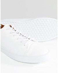 Asos Sneakers In White With Toe Cap