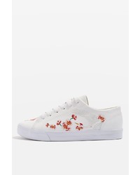 Topshop Tulip Embroidered Trainers