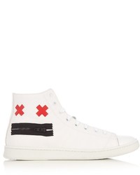 Marc Jacobs Zip Face High Top Canvas Trainers