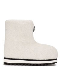 Dolce & Gabbana Logo Patch Ankle Boots