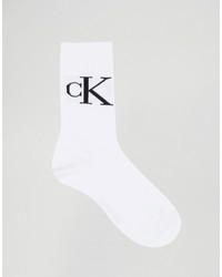 Calvin Klein 2 Pack Retro Logo Crew Socks