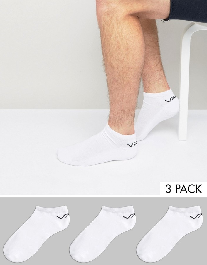Vans 3 Pack Classic Sneaker Socks In 
