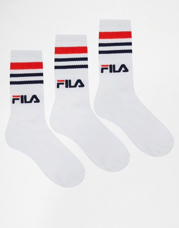 fila white socks