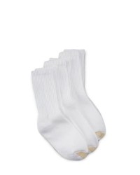 Gold Toe Goldtoe 3 Pk Ultra Tec Crew Socks 3 White