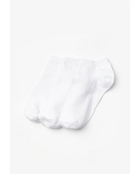 Missguided White Three Pack Basic Trainer Socks