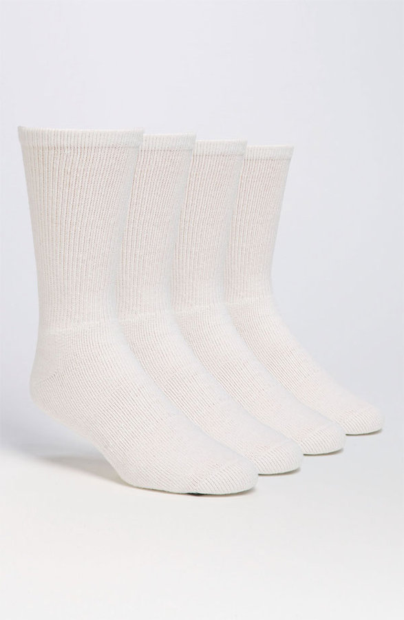 White Socks: Nordstrom Crew Socks