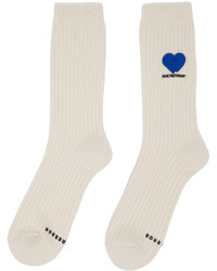Ader Error Off White Twin Hearts Socks