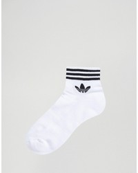 adidas Originals 3 Pack Ankle Socks In White Az6288