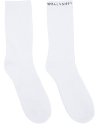 1017 Alyx 9Sm Three Pack White Logo Socks