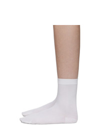 Wolford White 80 Denier Socks