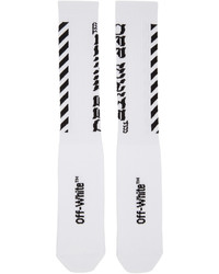 Off-White White Diagonal Socks