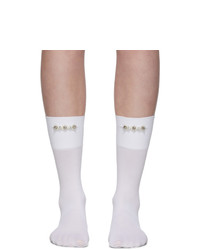 Simone Rocha White Embellished Ankle Socks