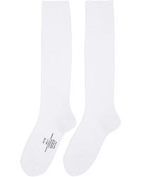 Hyke White Knit Socks