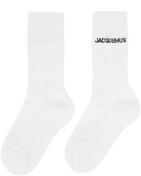 Jacquemus White Le Papier Les Chaussettes Lenvers Socks