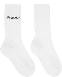 Jacquemus White Le Papier Les Chaussettes Lenvers Socks