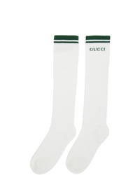 Gucci White Logo Long Socks