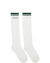 Gucci White Logo Long Socks
