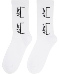 A-Cold-Wall* White Logo Socks