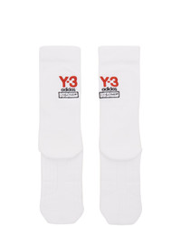 Y-3 White Logo Socks