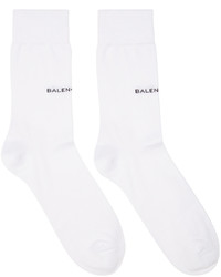 Balenciaga White Logo Socks