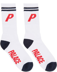 Palace White Logo Socks