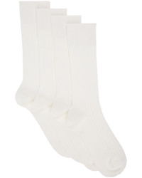 Lady White Co White Organic Cotton Socks