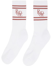 Rhude White Scrambler Socks