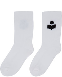 Isabel Marant White Visby Socks
