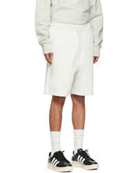 Y-3 Off White Cotton Shorts