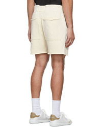 Les Tien Off White French Terry Yacht Shorts