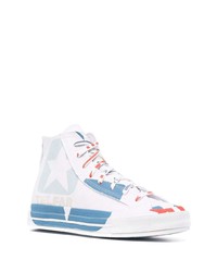 Telfar Geometric Print High Top Sneakers