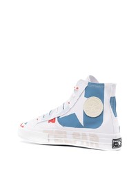 Telfar Geometric Print High Top Sneakers