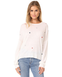 Sundry Star Patches Crew Neck Sweater