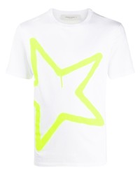 Golden Goose Neon Star Print T Shirt