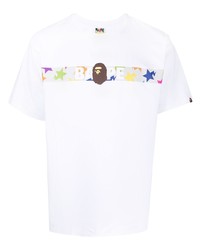 A Bathing Ape Star Logo Print Cotton T Shirt