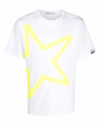 Golden Goose Star Print Crew Neck T Shirt