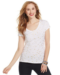 Style&co. Style Co Petite Star Print Tee