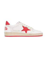 Golden Goose Deluxe Brand B Distressed Leather Sneakers