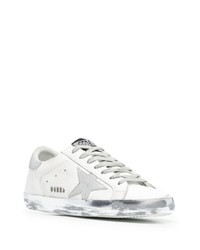 Golden Goose Distressed Finish Lace Up Sneakers