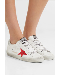 Golden Goose Deluxe Brand Distressed Leather Sneakers