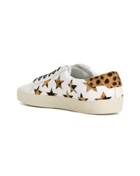 Saint Laurent Leopard Signature Court Sl06 California Sneakers