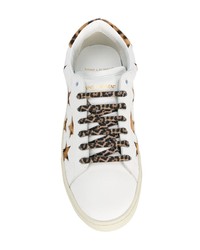 Saint Laurent Leopard Signature Court Sl06 California Sneakers