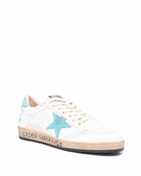 Golden Goose Logo Patch Low Top Leather Sneakers