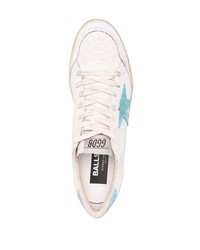 Golden Goose Logo Patch Low Top Leather Sneakers