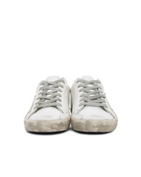 Golden Goose Silver And Gold Sneakers