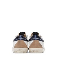 Golden Goose White And Beige Sneakers