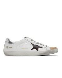 Golden Goose White And Beige Sneakers