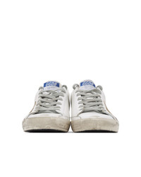 Golden Goose White And Brown Sneakers